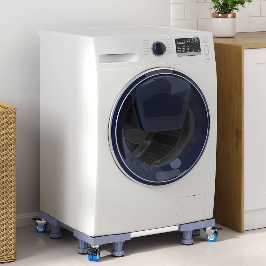 vidaXL Podstawa pod pralkę Szary 66 x 66 x 12 cm Stal nierdzewna