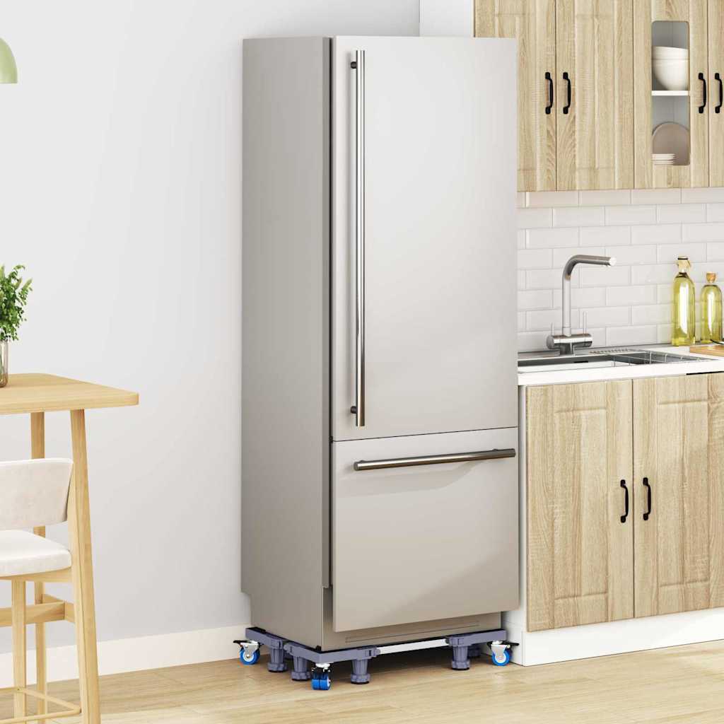 vidaXL Podstawa pod pralkę Szary 67 x 67 x 12 cm Stal nierdzewna