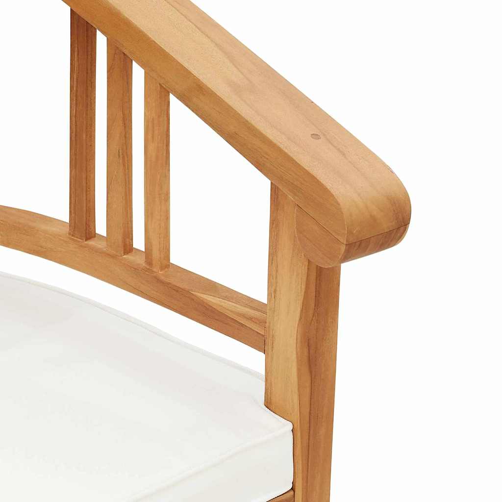 vidaXL Krzesło 2 pcs Brązowy 63 x 58 x 89 cm Lite drewno teakowe