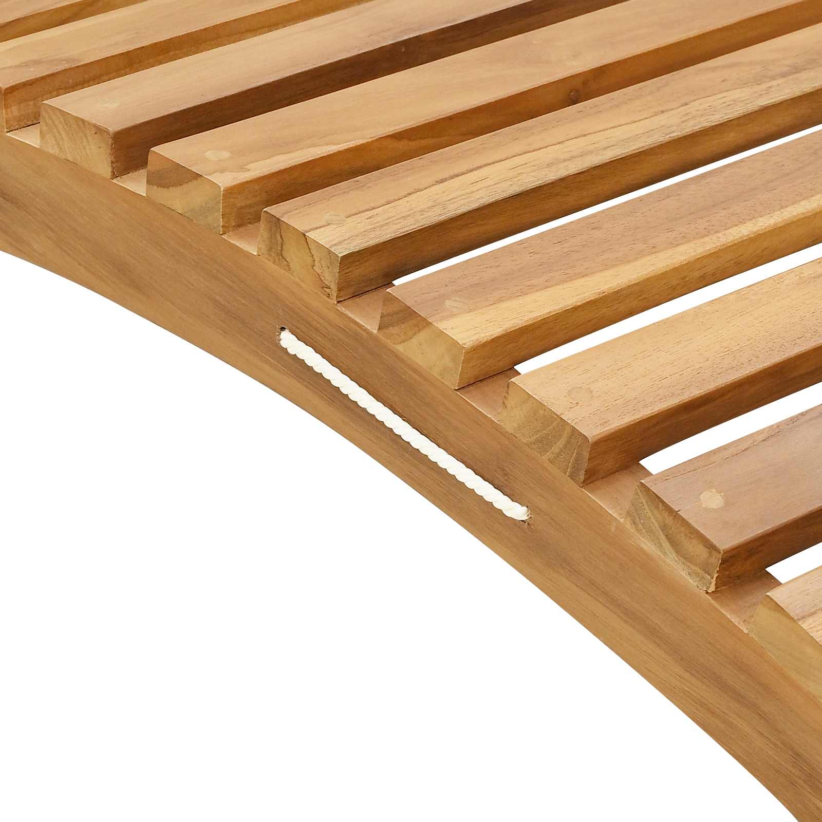 vidaXL Leżak Brązowy 198 x 55 x 58,5 cm Lite drewno teakowe