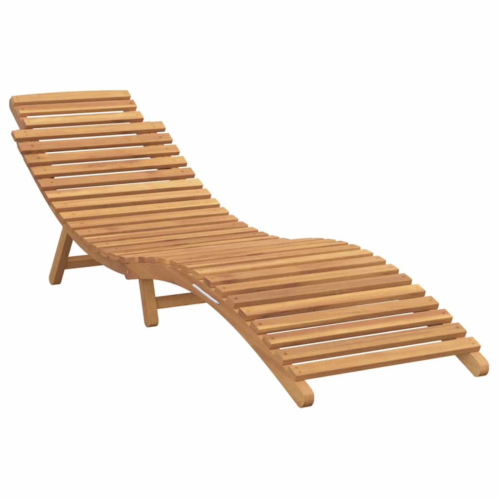 vidaXL Leżak 2 pcs Brązowy 198 x 55 x 58,5 cm Lite drewno teakowe