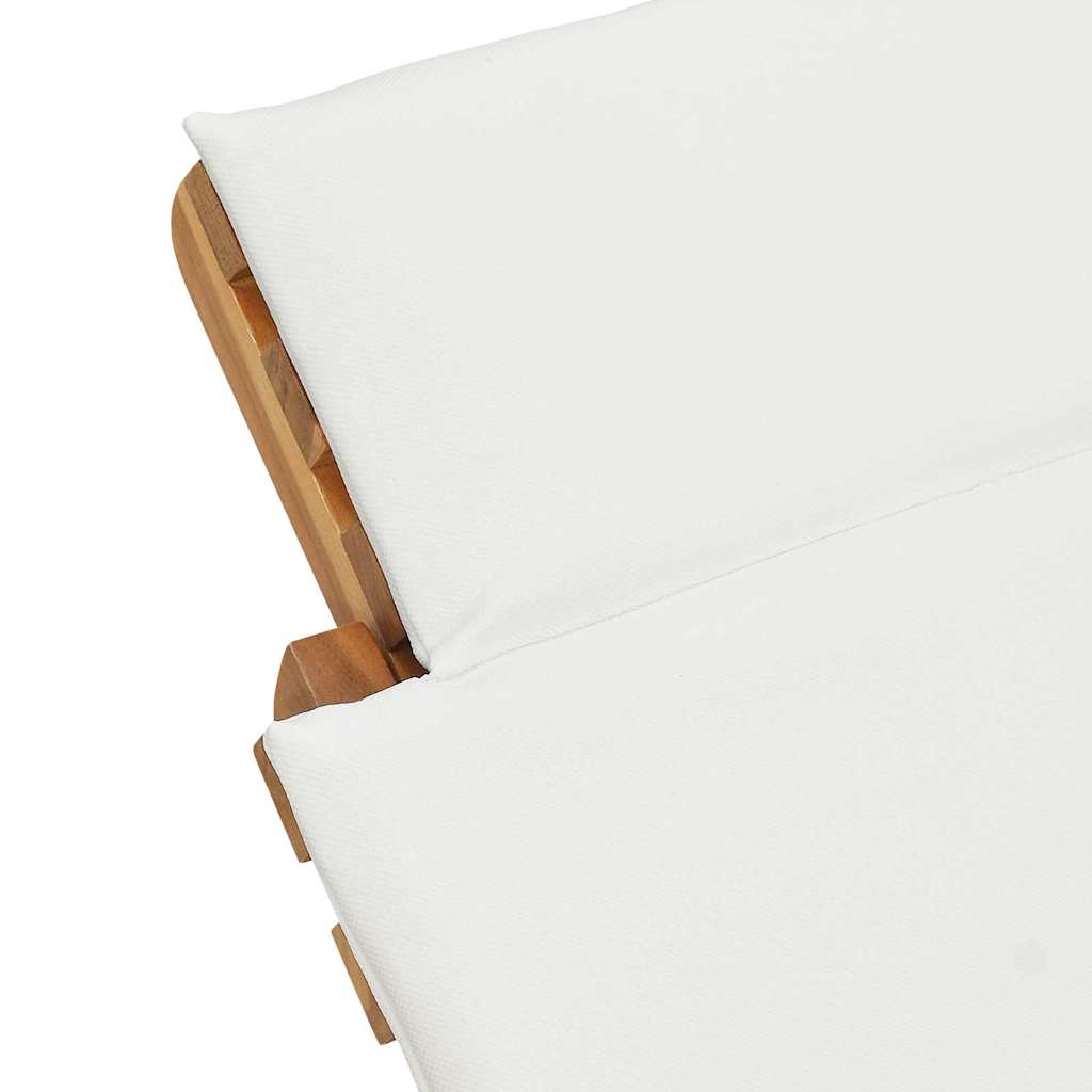 vidaXL Leżak ogrodowy Brązowy 198 x 55 x 58,5 cm Lite drewno teakowe