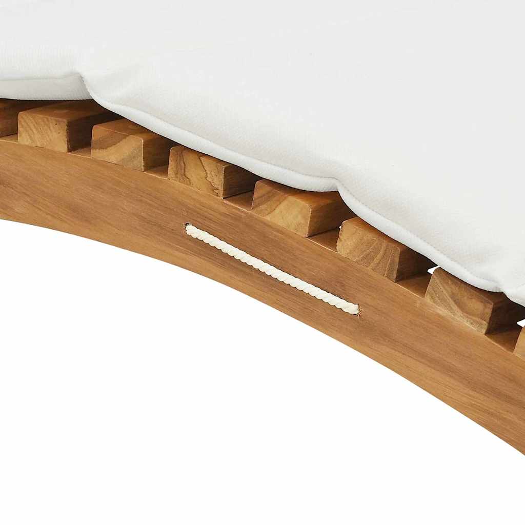 vidaXL Leżak ogrodowy Brązowy 198 x 55 x 58,5 cm Lite drewno teakowe