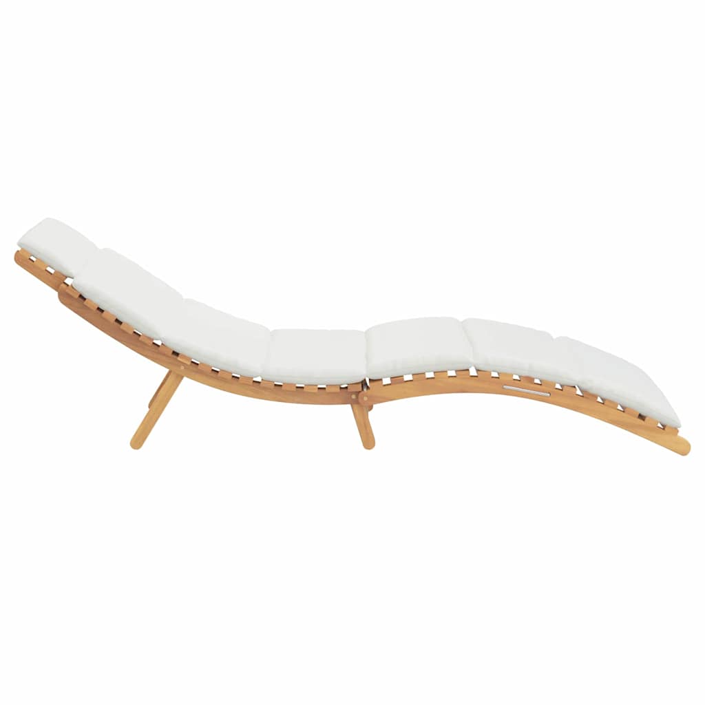 vidaXL Leżak ogrodowy Brązowy 198 x 55 x 58,5 cm Lite drewno teakowe