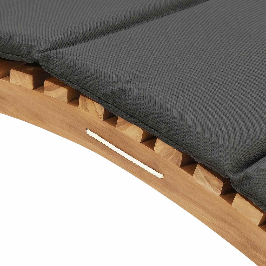vidaXL Leżak ogrodowy Brązowy 198 x 55 x 58,5 cm Lite drewno teakowe