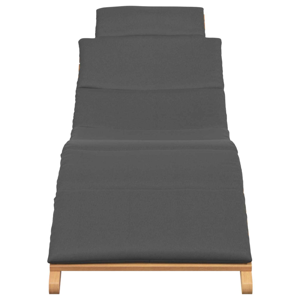 vidaXL Leżak ogrodowy Brązowy 198 x 55 x 58,5 cm Lite drewno teakowe