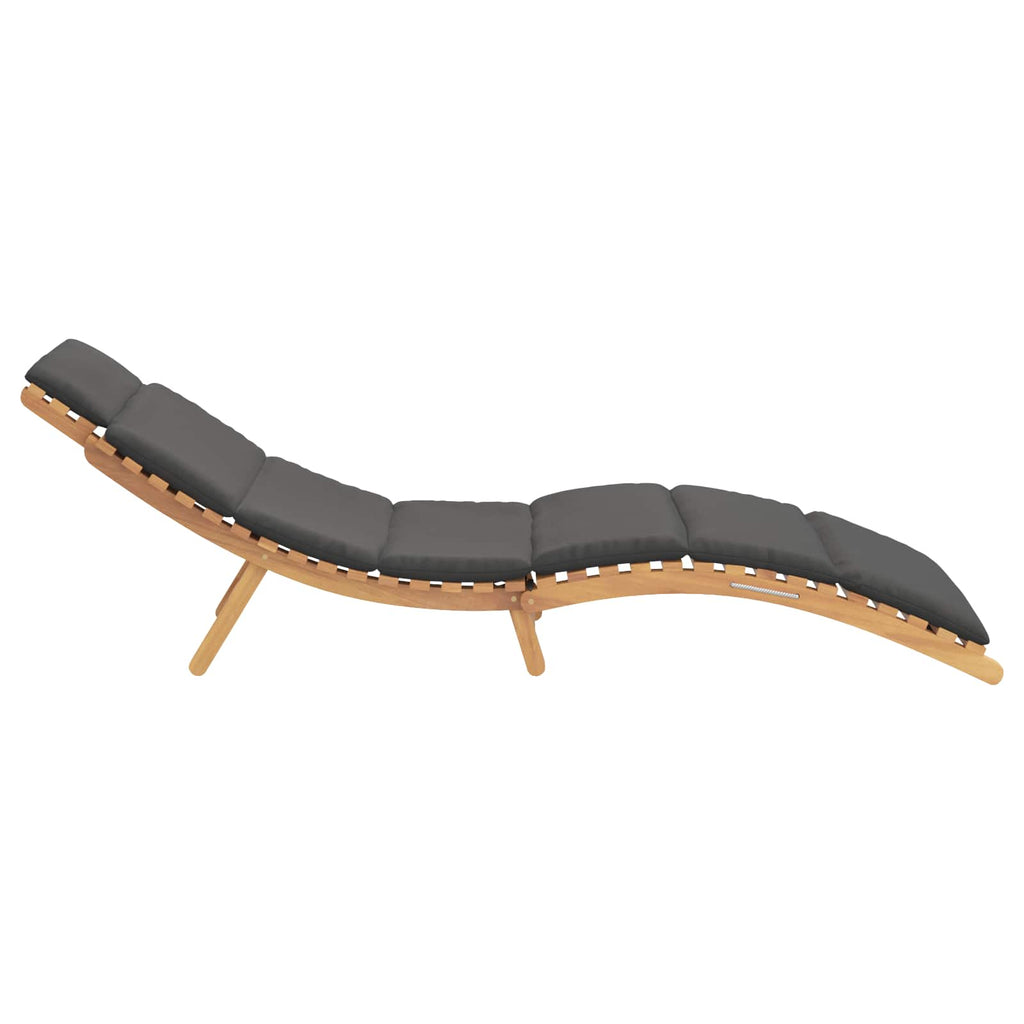 vidaXL Leżak ogrodowy Brązowy 198 x 55 x 58,5 cm Lite drewno teakowe
