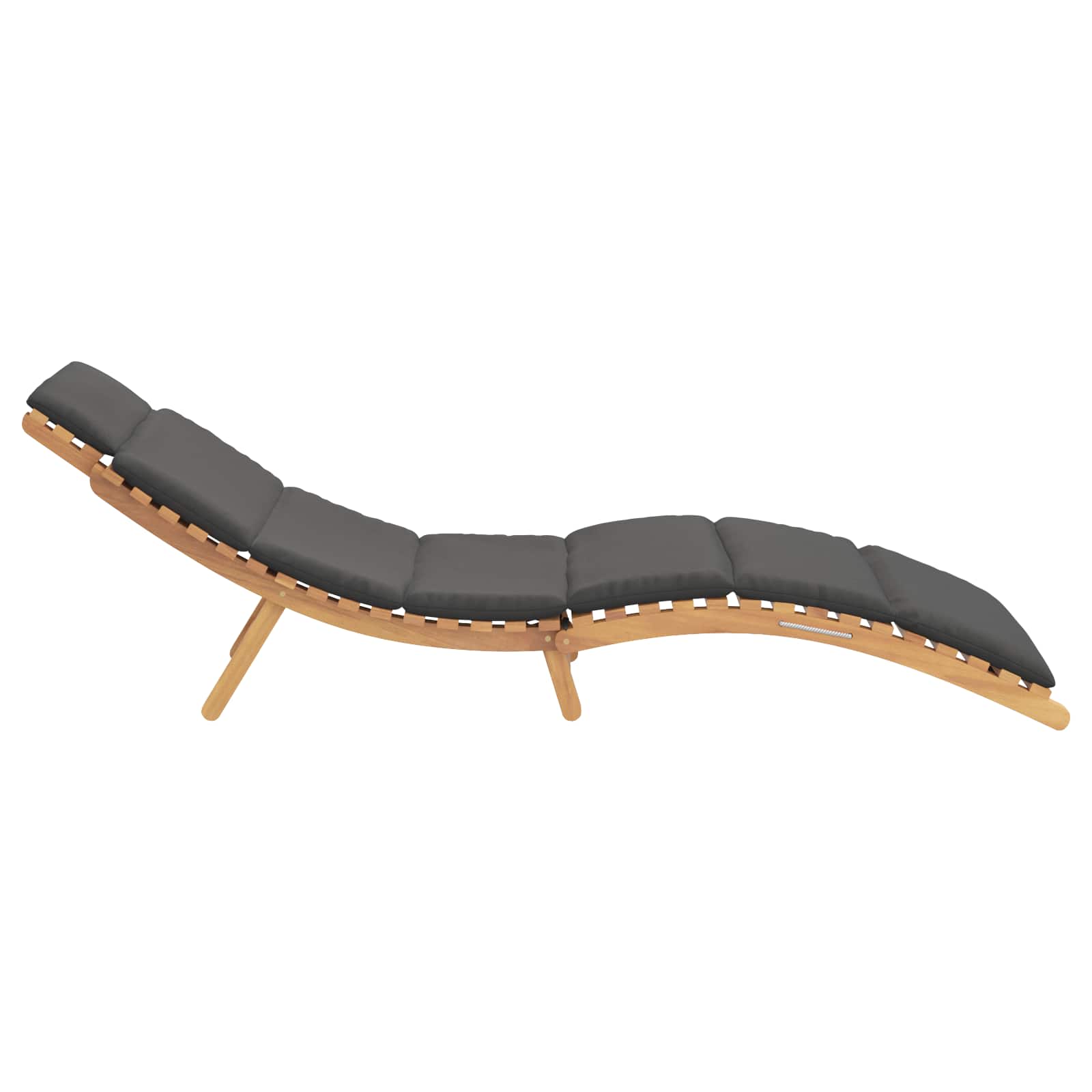 vidaXL Leżak ogrodowy Brązowy 198 x 55 x 58,5 cm Lite drewno teakowe