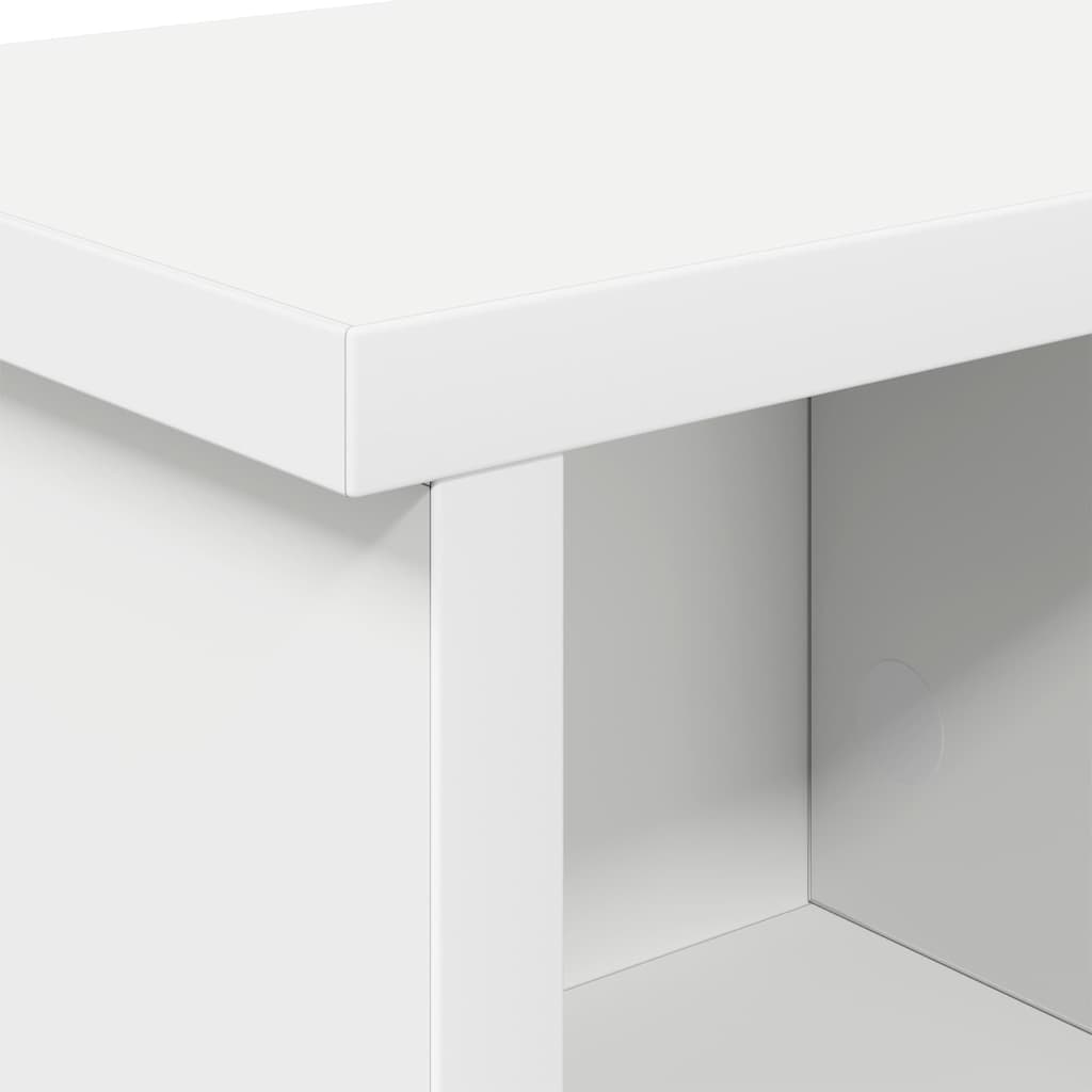 vidaXL Wieszak na płaszcze montowany na ścianie Biały 50 x 16 x 26 cm