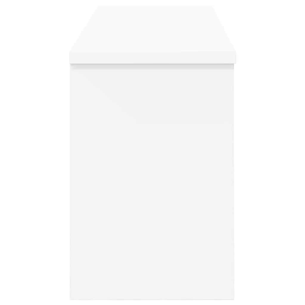 vidaXL Wieszak na płaszcze montowany na ścianie Biały 80 x 20 x 30 cm