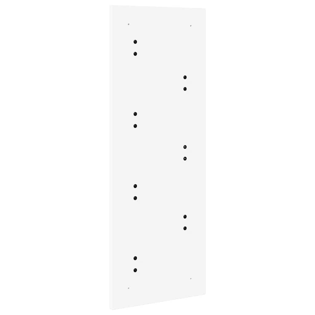 vidaXL Wieszak na płaszcze montowany na ścianie Biały 30 x 1,5 x 80 cm