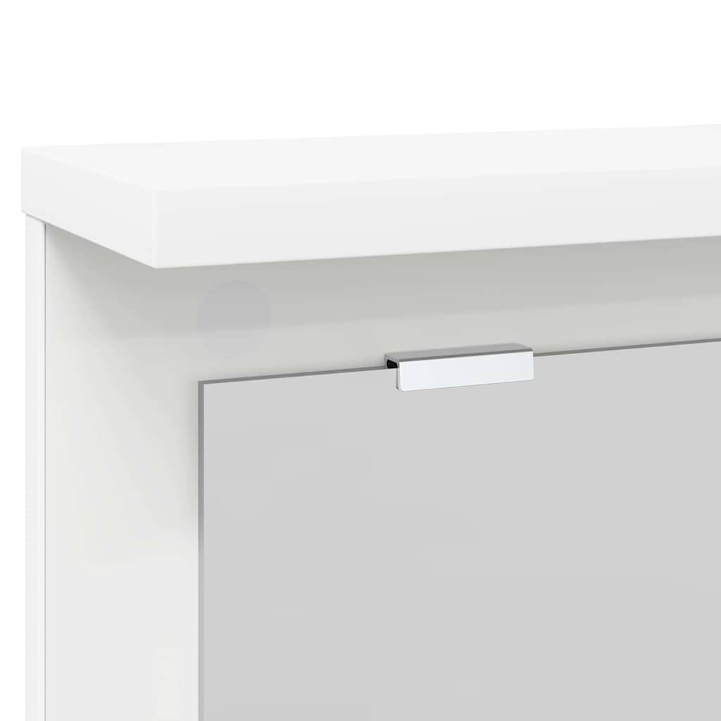 vidaXL Wieszak na płaszcze montowany na ścianie Biały 85 x 10 x 45 cm