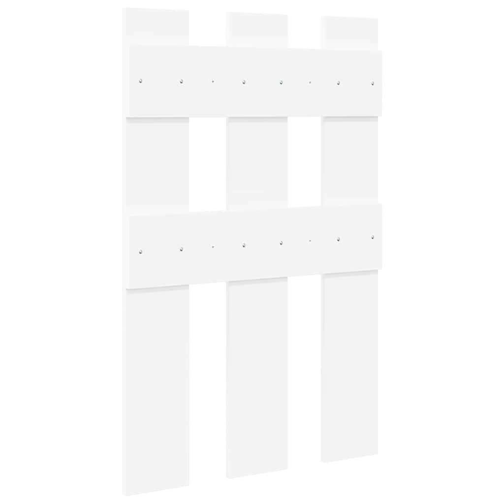 vidaXL Wieszak na płaszcze montowany na ścianie Biały 65 x 3 x 100 cm