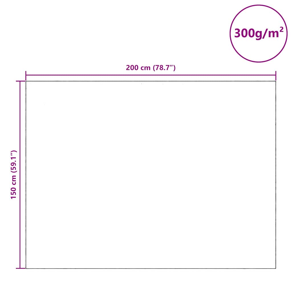 vidaXL Kosy do przeprowadzki 5 pcs Szary 150 x 200 cm tkanina