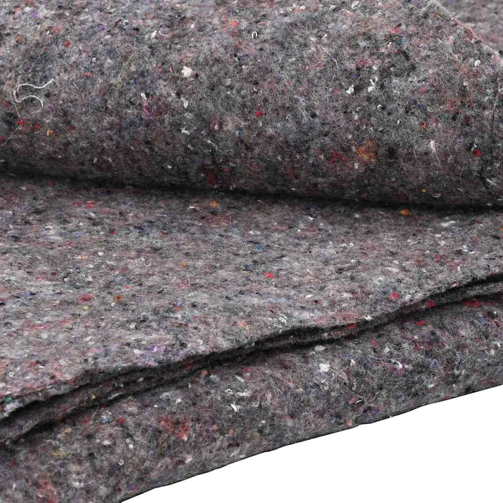 vidaXL Kosy do przeprowadzki 10 pcs Szary 150 x 200 cm tkanina