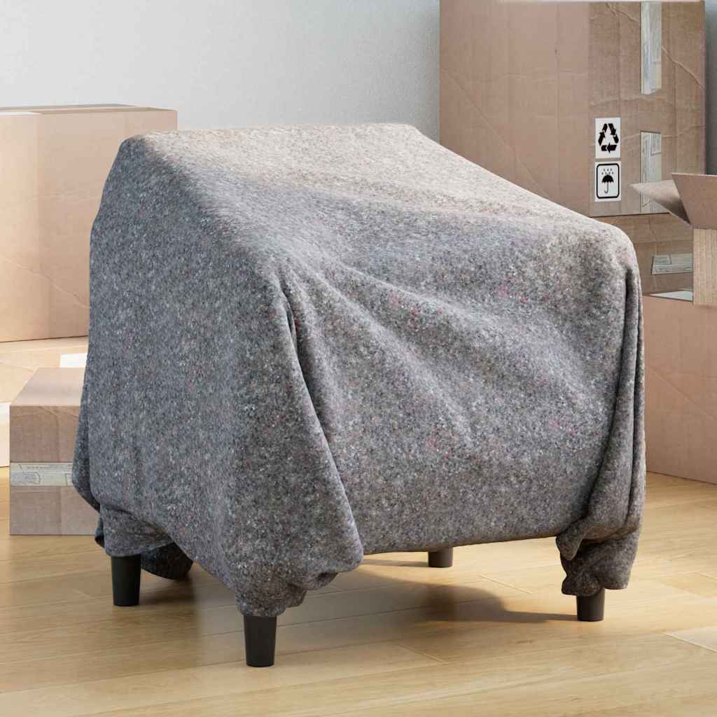 vidaXL Kosy do przeprowadzki 10 pcs Szary 150 x 200 cm tkanina
