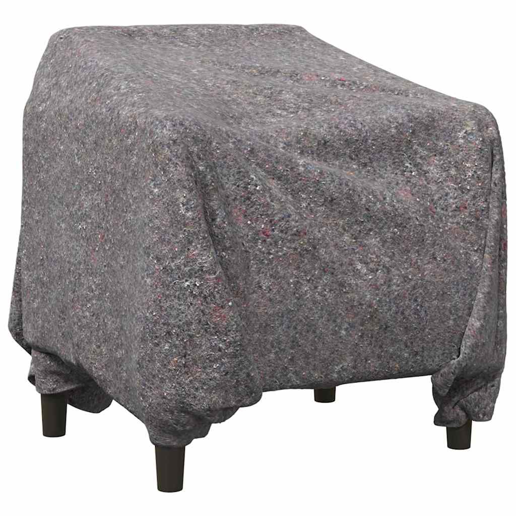 vidaXL Kosy do przeprowadzki 25 pcs Szary 150 x 200 cm tkanina