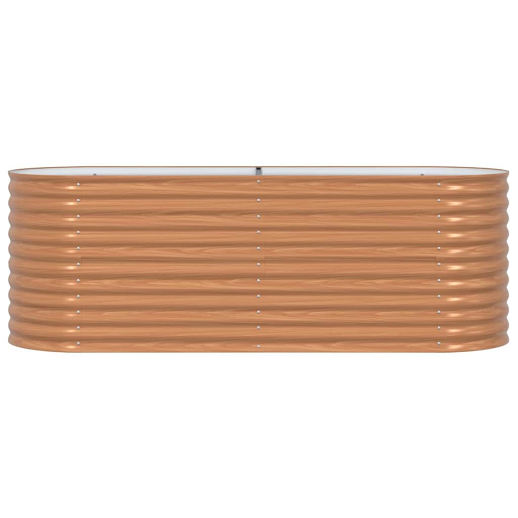 vidaXL Podniesiony grządka Brązowy 240 x 80 x 81 cm Stal
