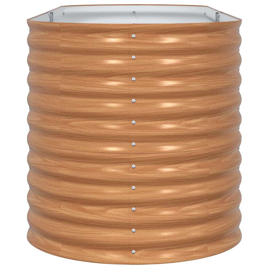 vidaXL Podniesiony grządka Brązowy 240 x 80 x 81 cm Stal