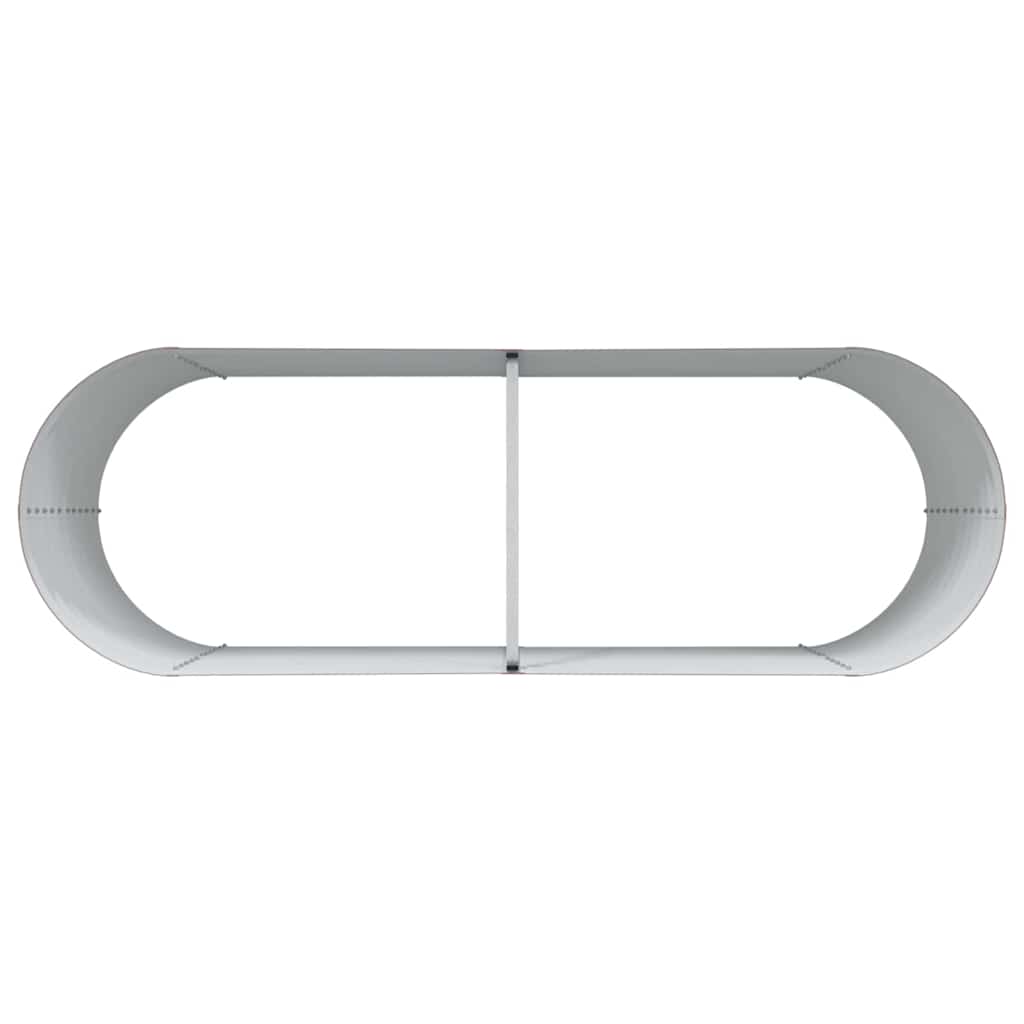vidaXL Podniesiony grządka Brązowy 240 x 80 x 81 cm Stal