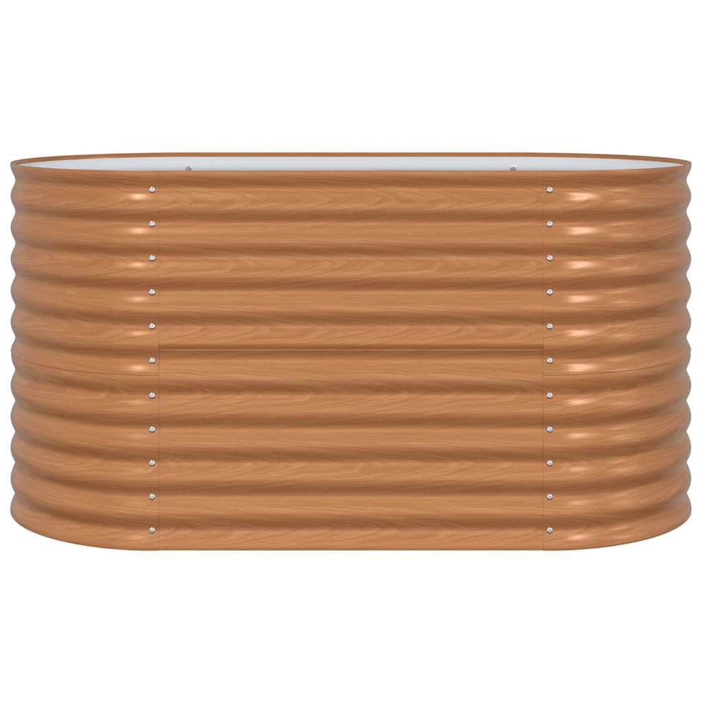 vidaXL Podniesiony grządka Brązowy 160 x 80 x 81 cm Stal