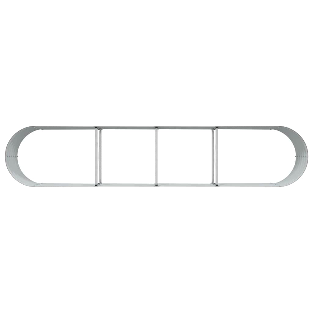 vidaXL Podniesiony grządka Brązowy 400 x 80 x 44 cm Stal
