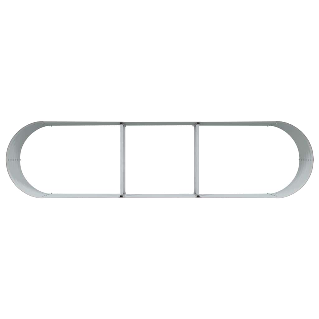 vidaXL Podniesiony grządka Brązowy 320 x 80 x 44 cm Stal