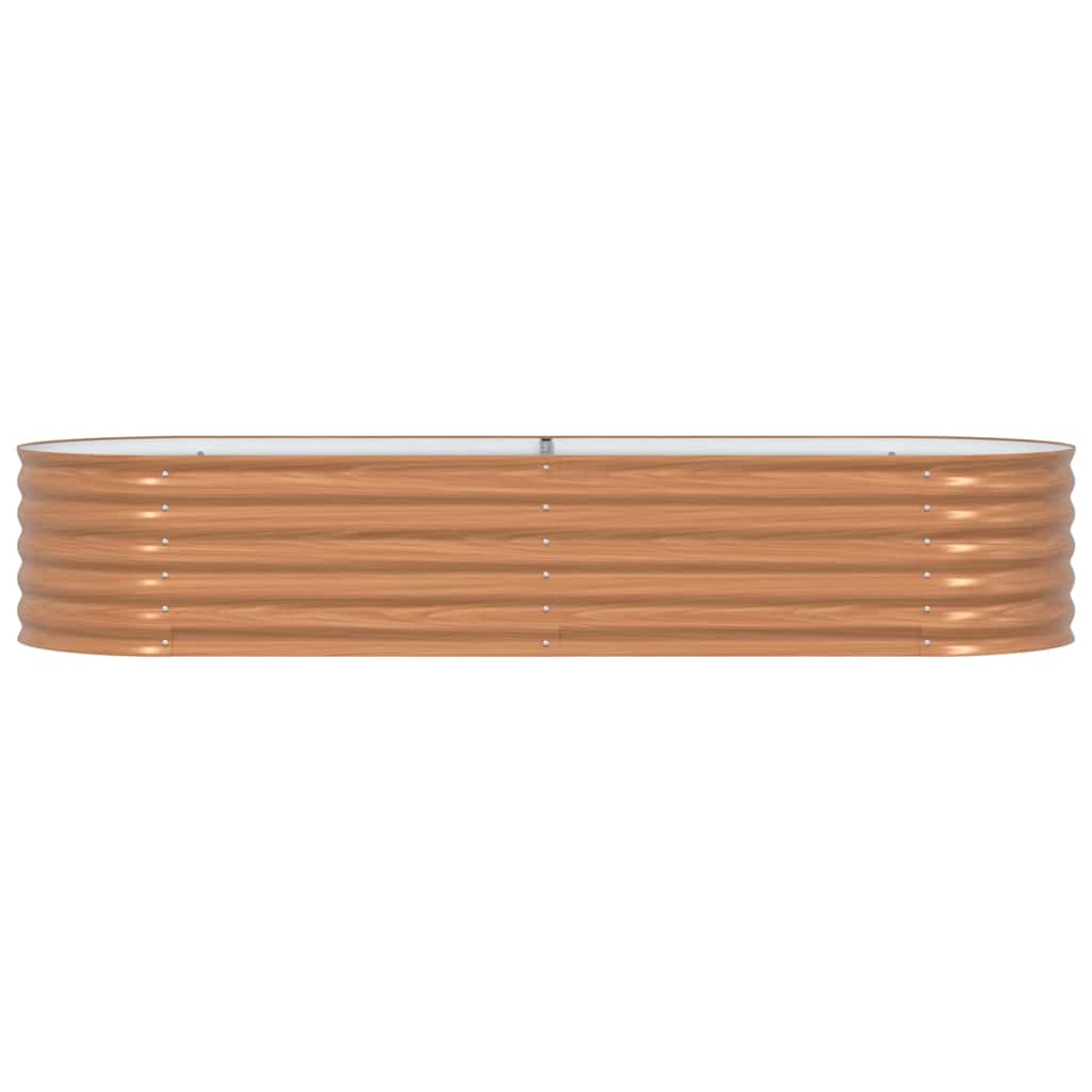 vidaXL Podniesiony grządka Brązowy 240 x 80 x 44 cm Stal