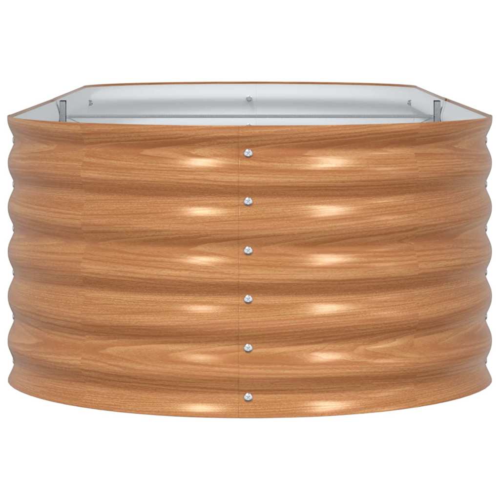 vidaXL Podniesiony grządka Brązowy 240 x 80 x 44 cm Stal