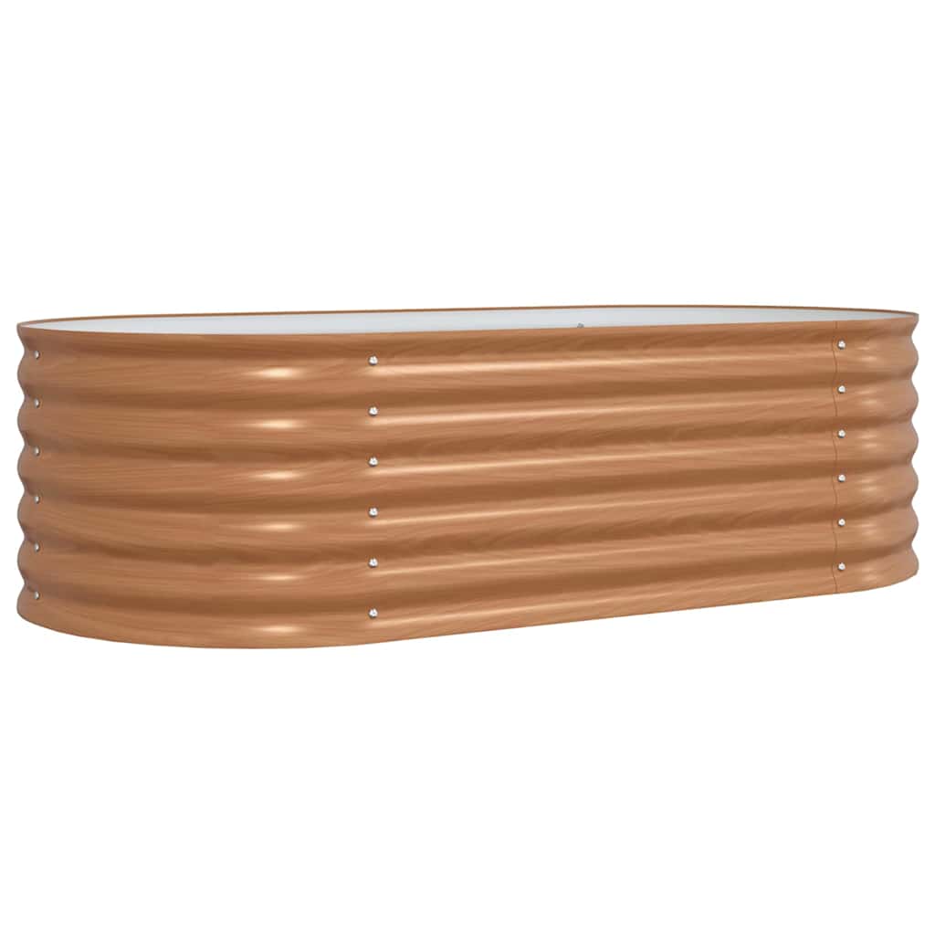 vidaXL Podniesiony grządka Brązowy 160 x 80 x 44 cm Stal