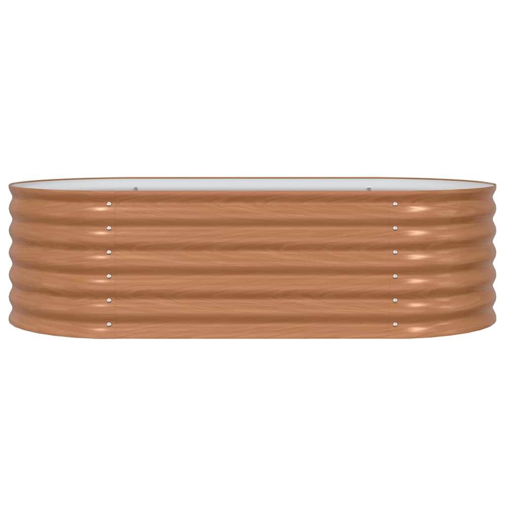 vidaXL Podniesiony grządka Brązowy 160 x 80 x 44 cm Stal