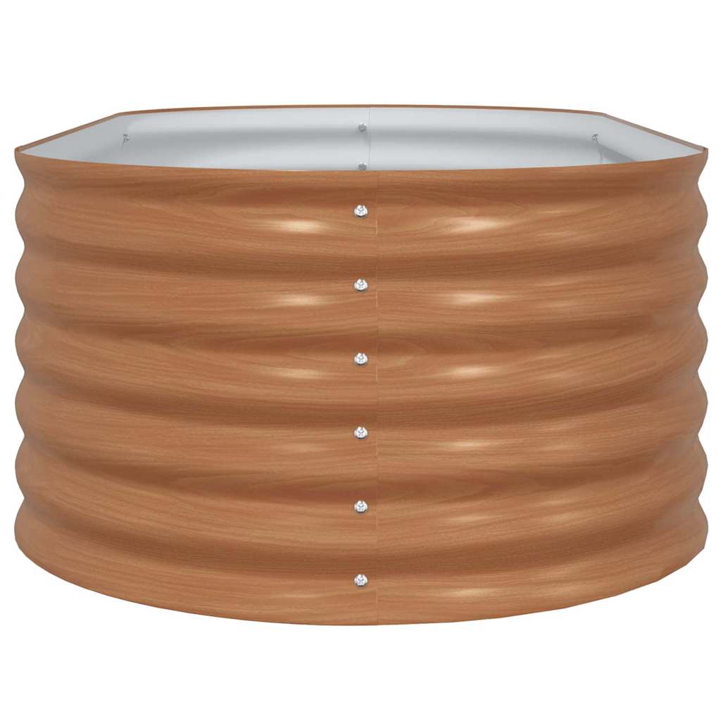vidaXL Podniesiony grządka Brązowy 160 x 80 x 44 cm Stal