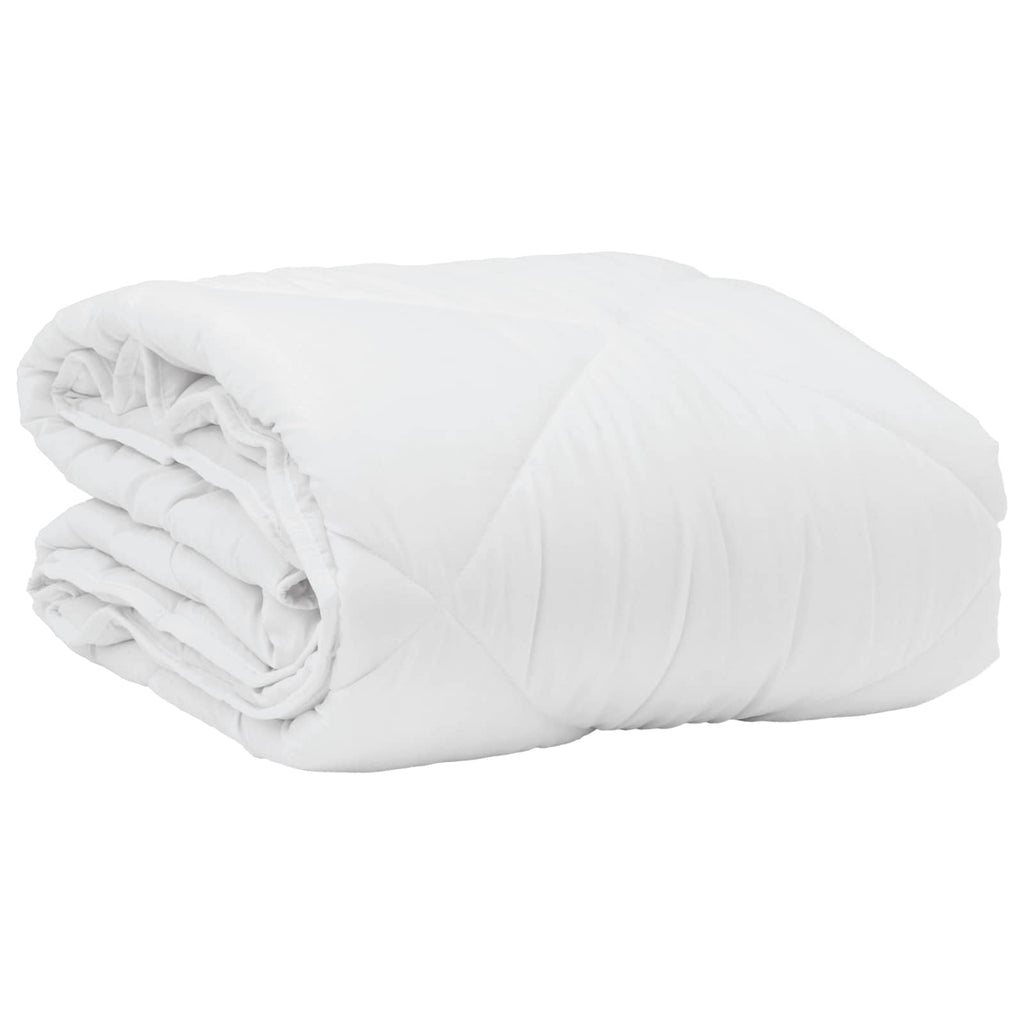vidaXL Letni Kołdra z poduszką 2 pcs Biały Mikrofibra