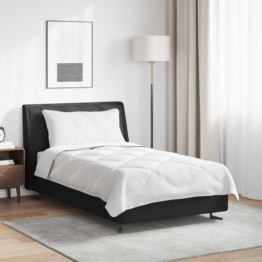 vidaXL Kołdra z poduszką 2 pcs Biały Mikrofibra