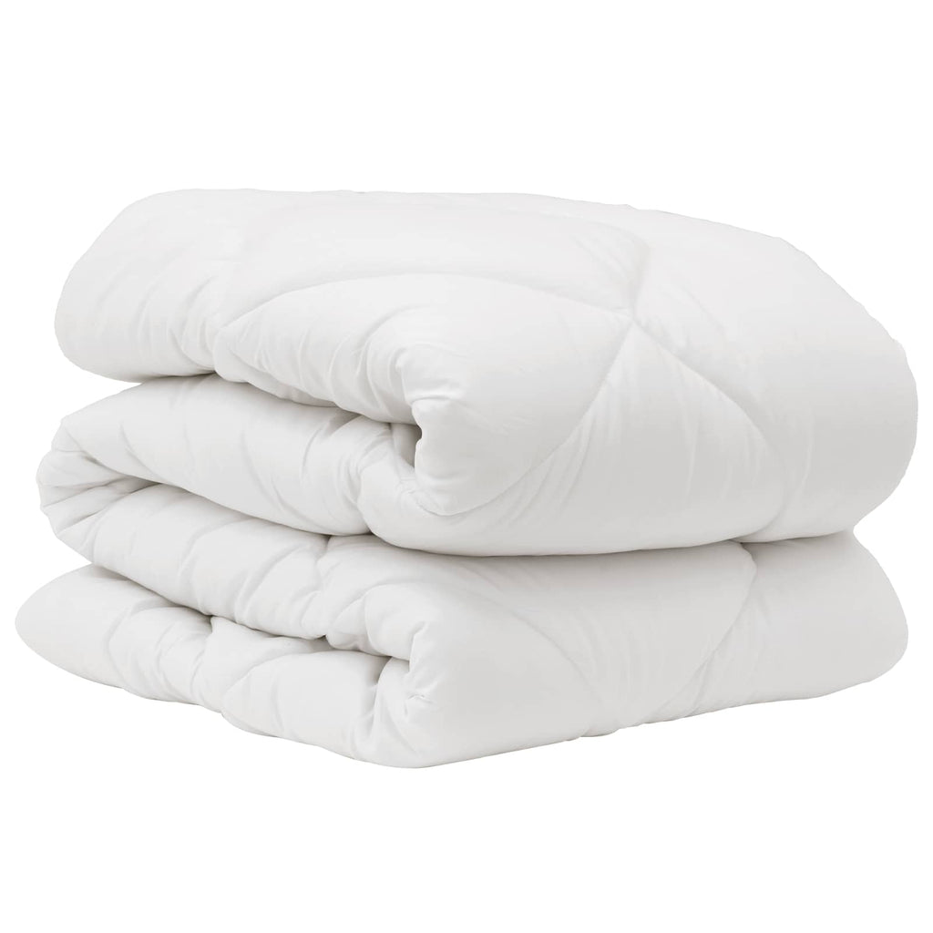vidaXL Zestaw kołder z poduszką 2 pcs Biały Mikrofibra
