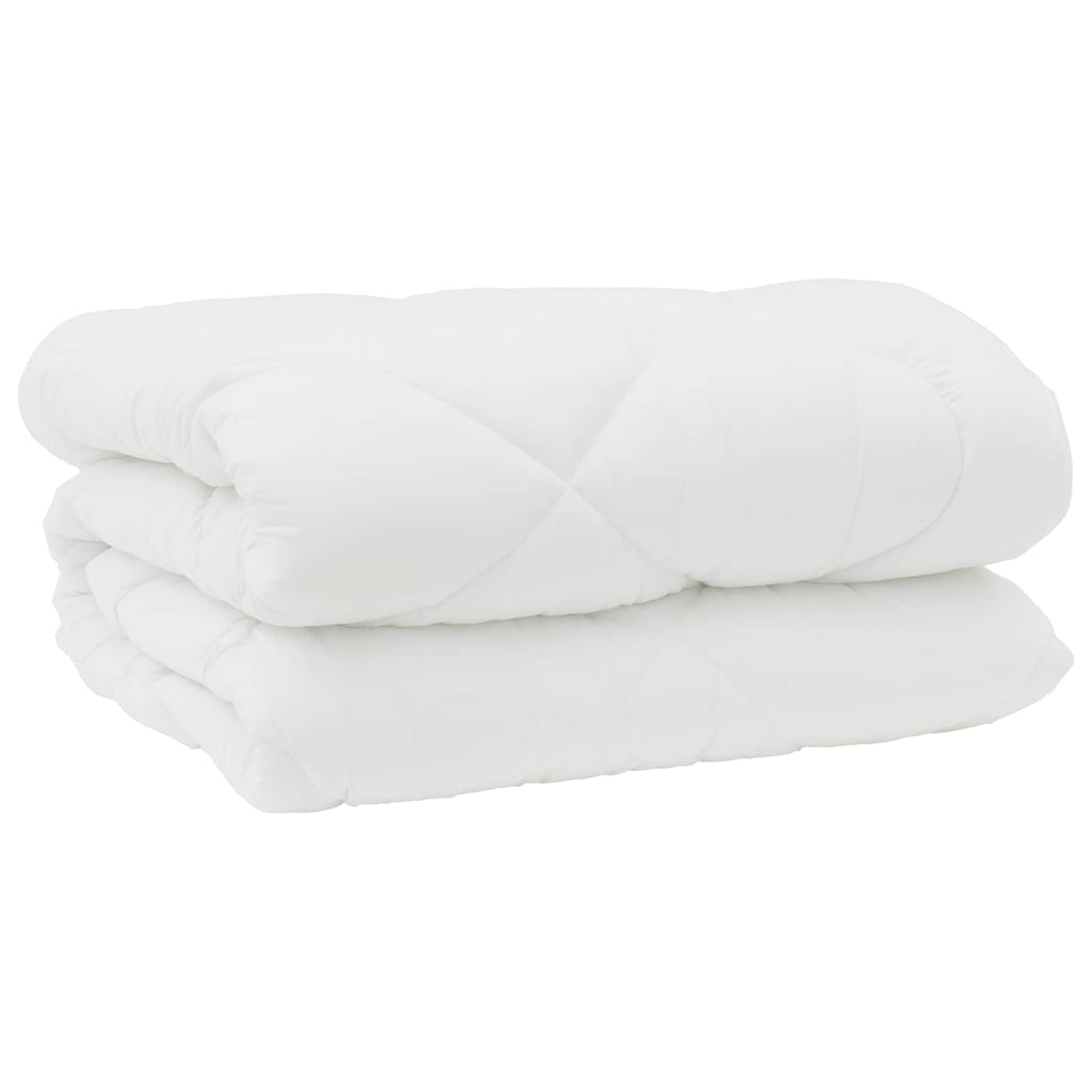 vidaXL Duvet z poduszkami z poduszką 3 szt. Biały Mikrofibra i Puch
