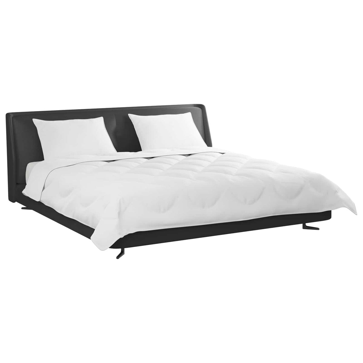 vidaXL Duvet z poduszkami z poduszką 3 szt. Biały Mikrofibra