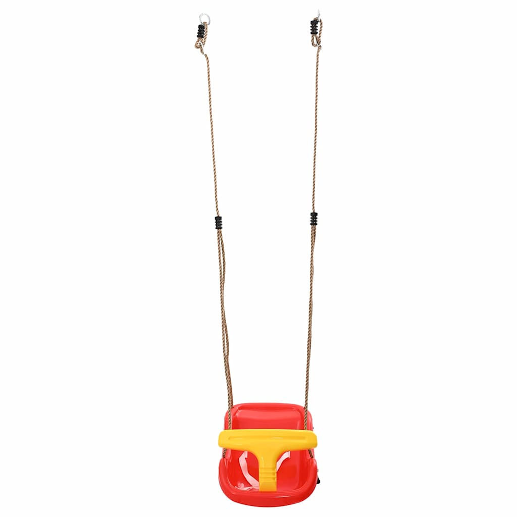vidaXL Huśtawka dla dziecka 2 pcs Czerwony 36 x 43 x 42 cm