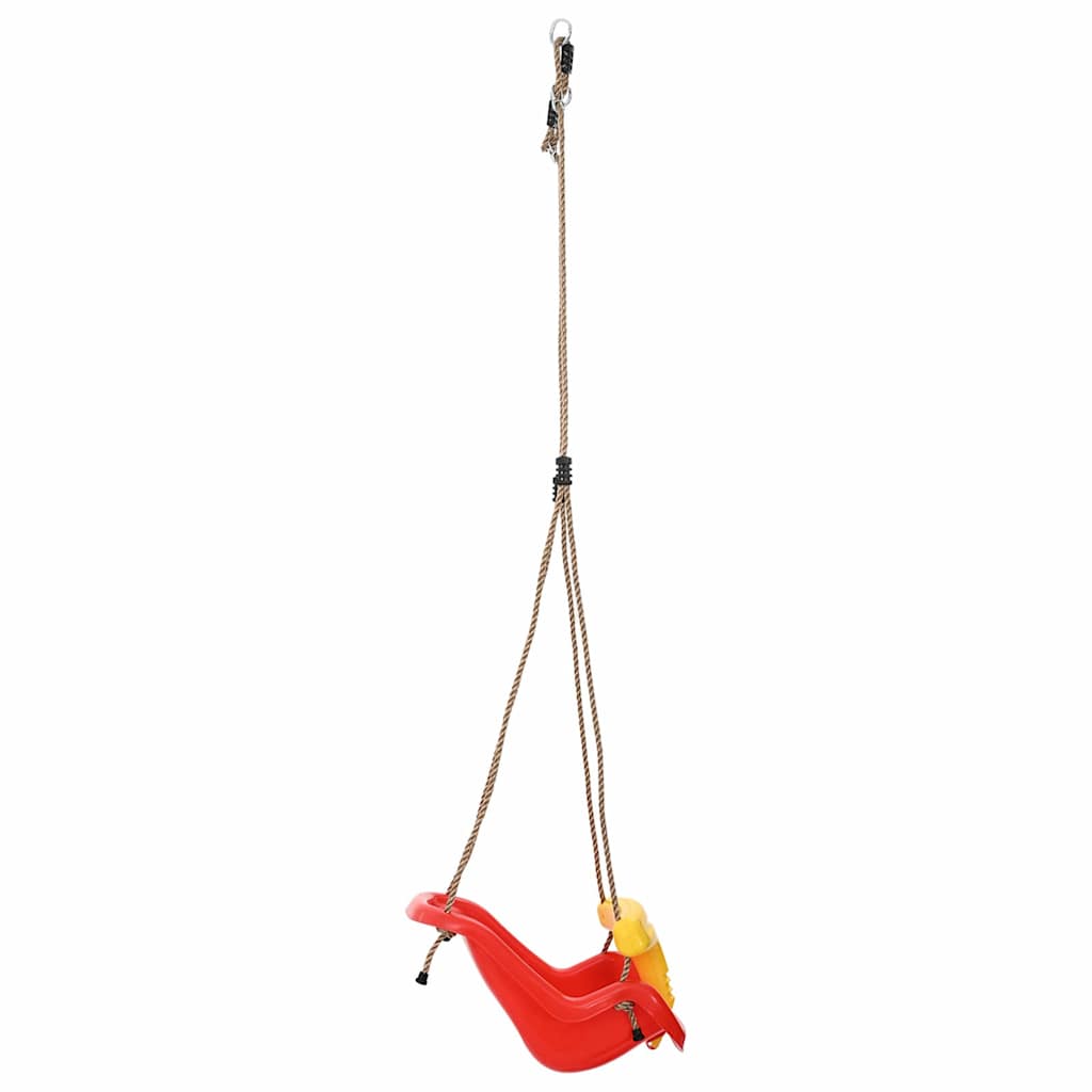 vidaXL Huśtawka dla dziecka 2 pcs Czerwony 36 x 43 x 42 cm