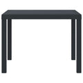 vidaXL Stół Ogrodowy Antracyt 100 x 100 x 73 cm polirattan
