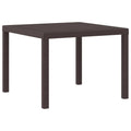 vidaXL Stół Ogrodowy Brązowy 100 x 100 x 73 cm polirattan