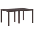 vidaXL Stół Ogrodowy Brązowy 150 x 100 x 73 cm polirattan
