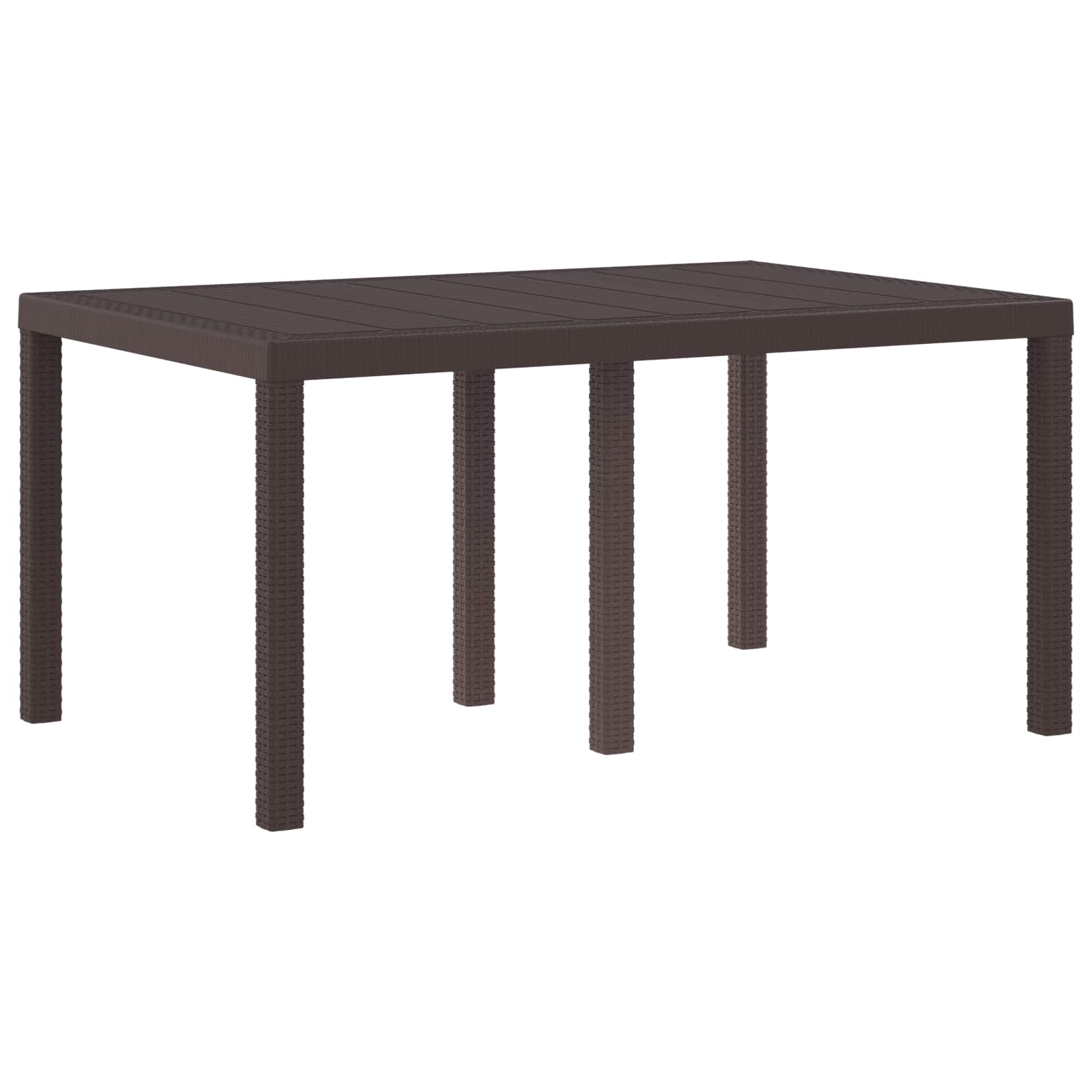 vidaXL Stół Ogrodowy Brązowy 150 x 100 x 73 cm polirattan
