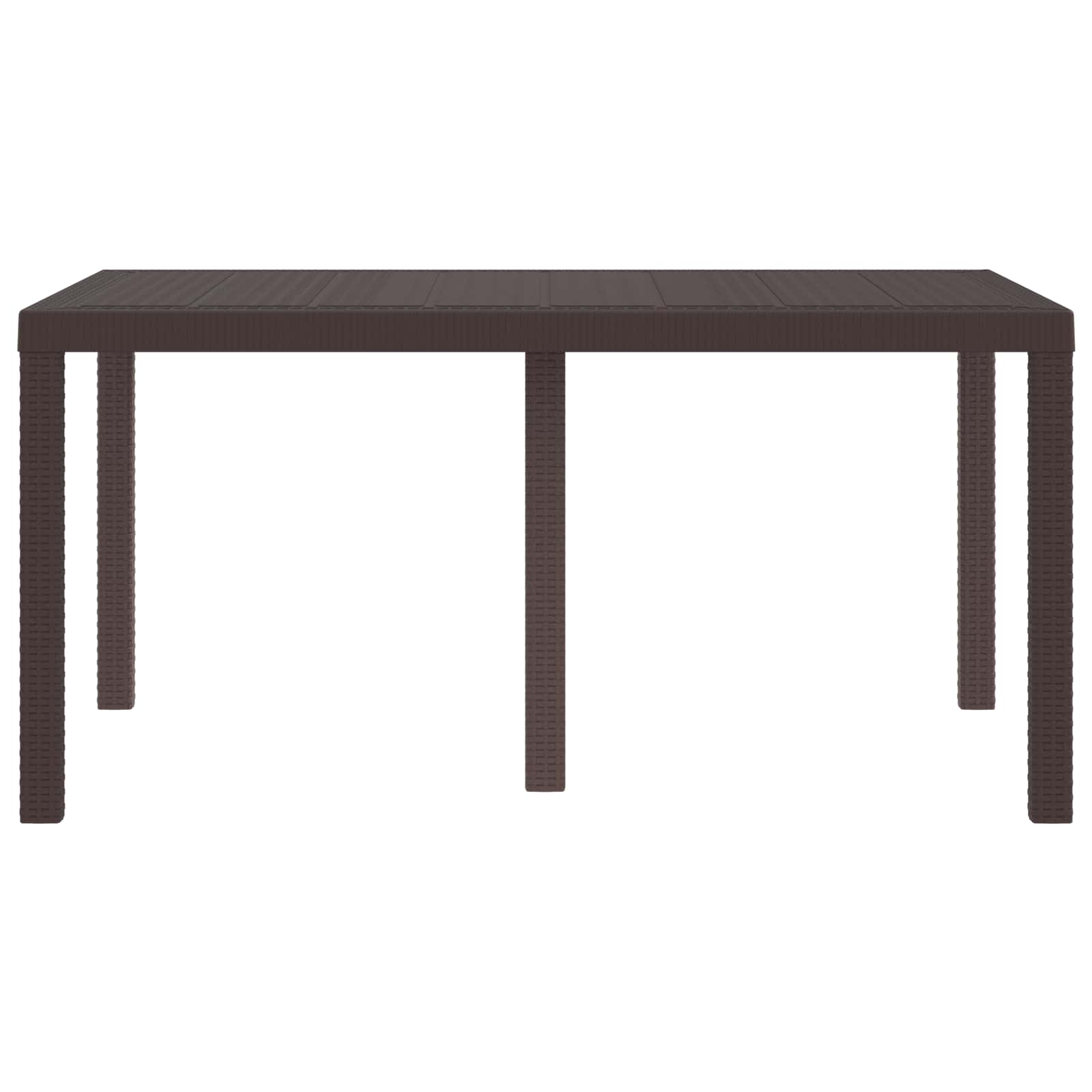 vidaXL Stół Ogrodowy Brązowy 150 x 100 x 73 cm polirattan