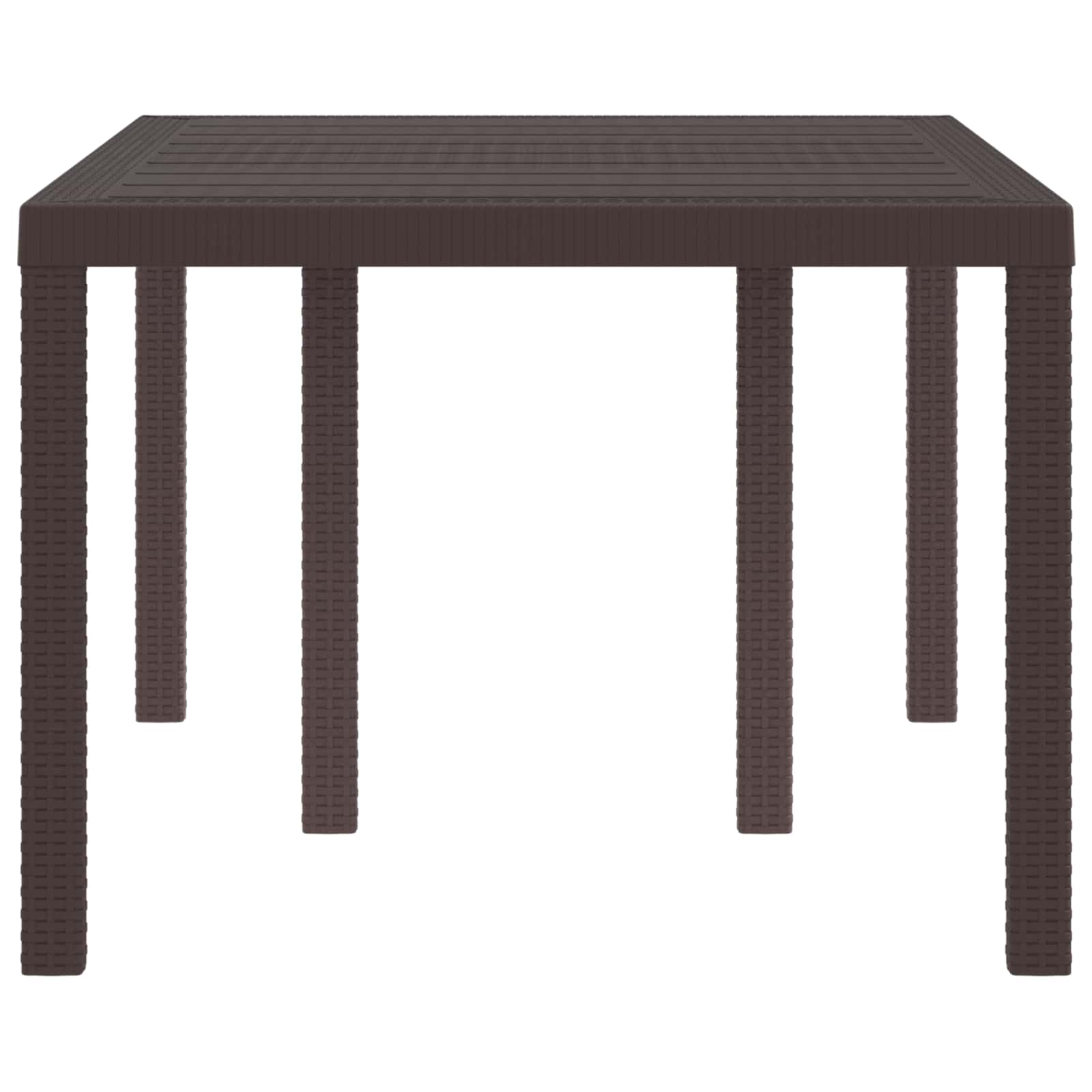 vidaXL Stół Ogrodowy Brązowy 150 x 100 x 73 cm polirattan