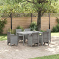 vidaXL Stół Ogrodowy Jasnoszary 150 x 100 x 73 cm polirattan