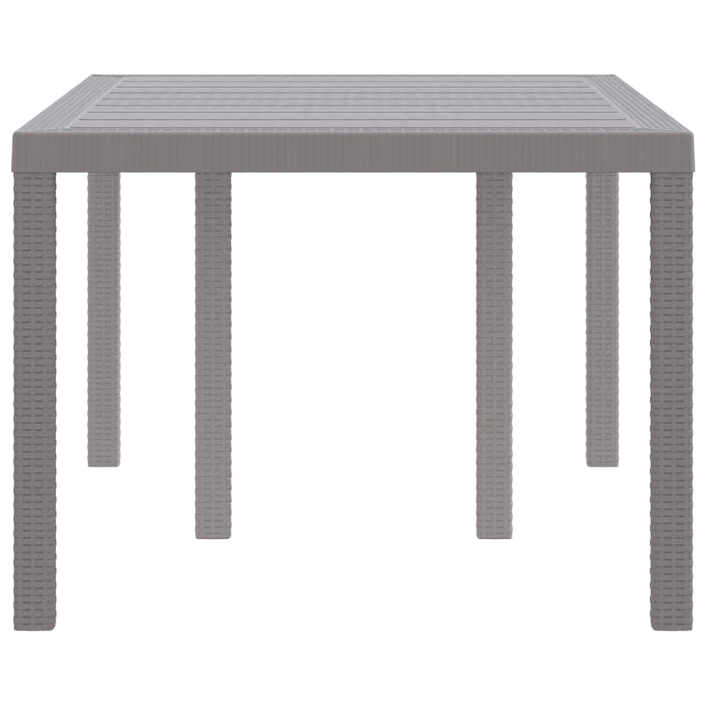 vidaXL Stół Ogrodowy Jasnoszary 150 x 100 x 73 cm polirattan