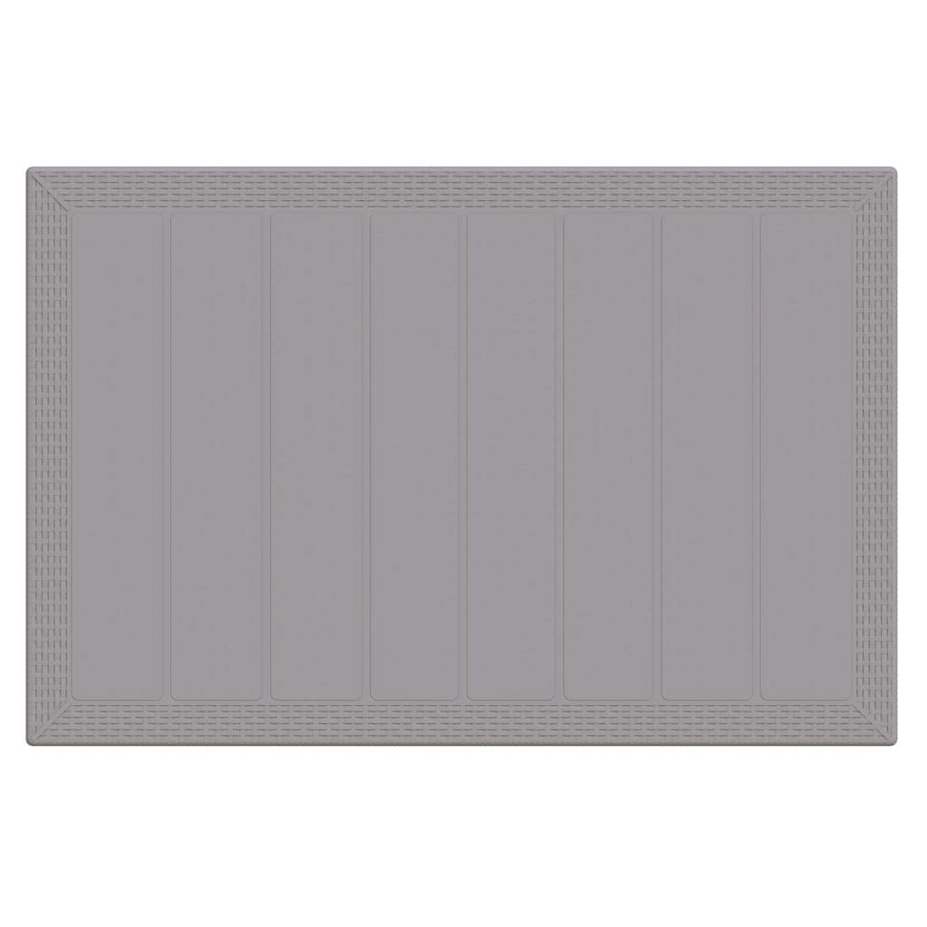 vidaXL Stół Ogrodowy Jasnoszary 150 x 100 x 73 cm polirattan