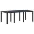 vidaXL Stół Ogrodowy Antracyt 200 x 100 x 73 cm polirattan