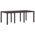 vidaXL Stół Ogrodowy Brązowy 200 x 100 x 73 cm polirattan